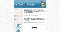 Desktop Screenshot of formation-mcsa.com
